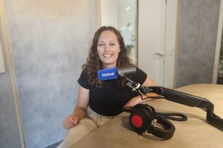 Malgré les "aléas de la vie" rencontrés alors qu'elle venait tout juste de rejoindre les USA, Élise Hitter a le sourire au moment de dresser le bilan des mois écoulés.